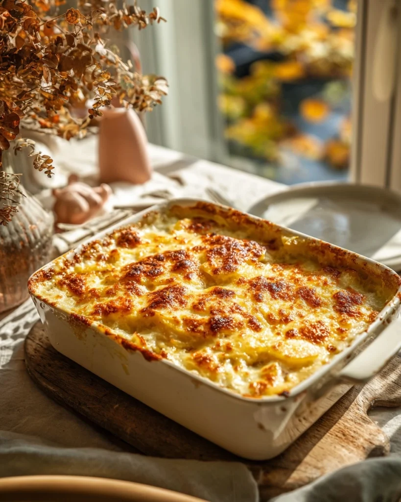 Aardappelgratin met worst, ei en roomkaas: Heerlijk en makkelijk!