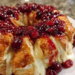 Brie cranberry krans (kerstversie)