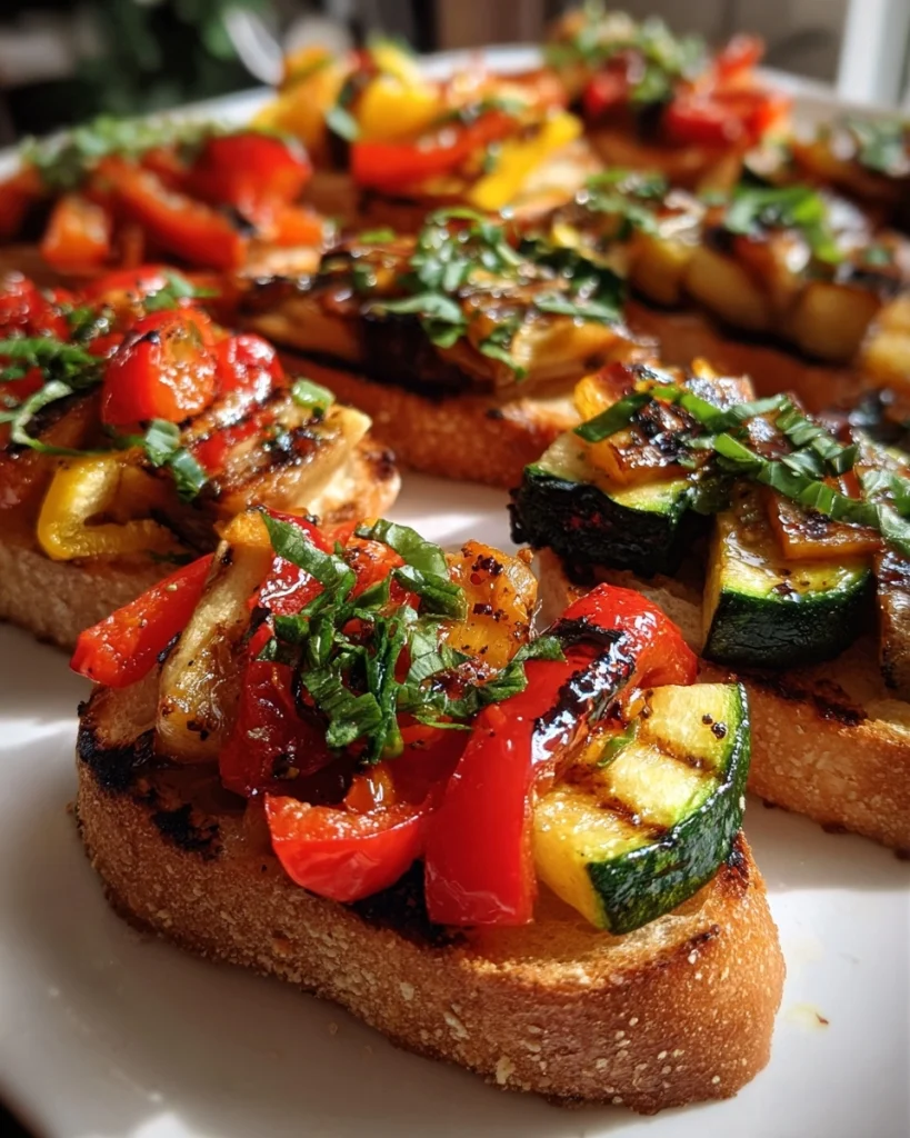 Bruschetta met gegrilde groenten: Een smakelijke ontdekking!