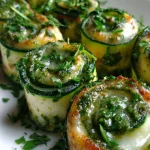 Courgette rolletjes met pesto & mozzarella