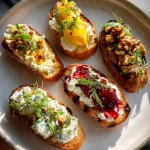 Crostini met diverse toppings