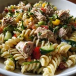 Frisse Pasta Salade met Tonijn en Groenten