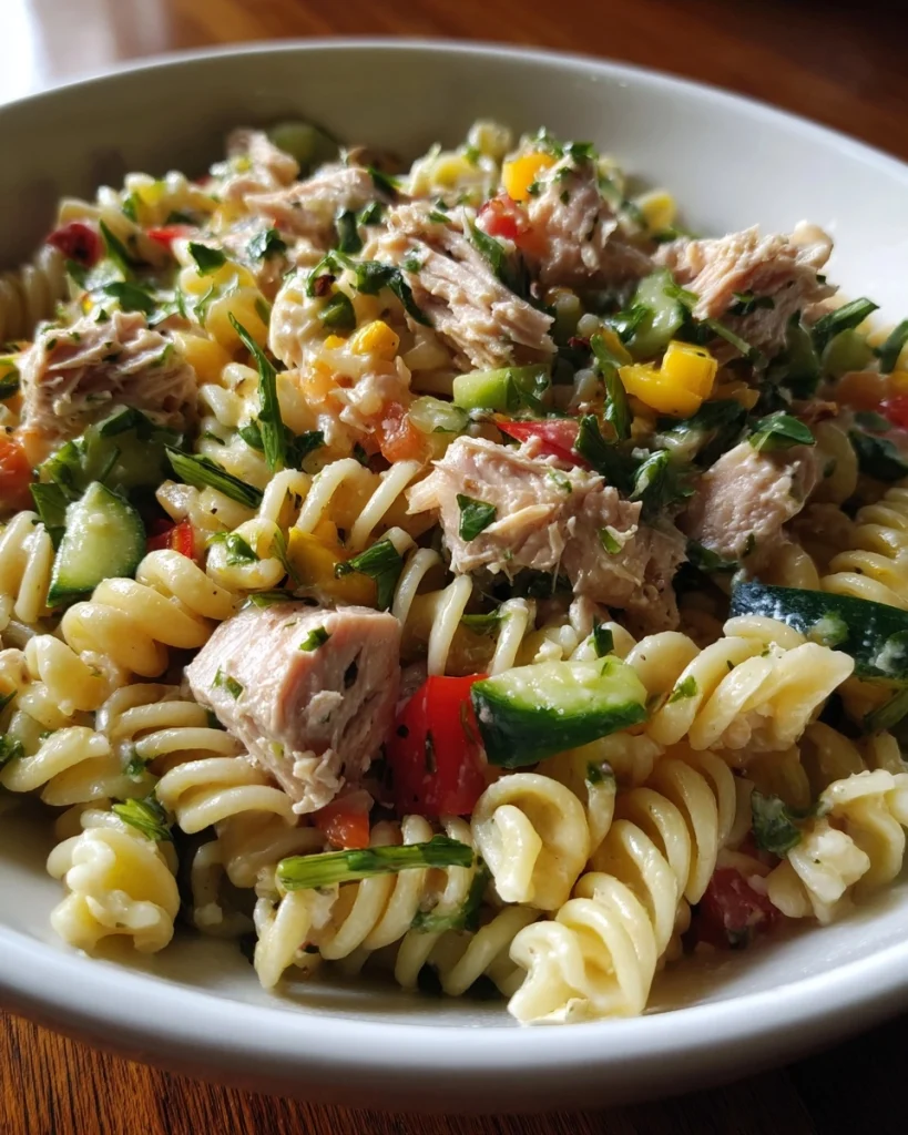 Frisse Pasta Salade met Tonijn en Groenten: Ontdek het perfecte recept!