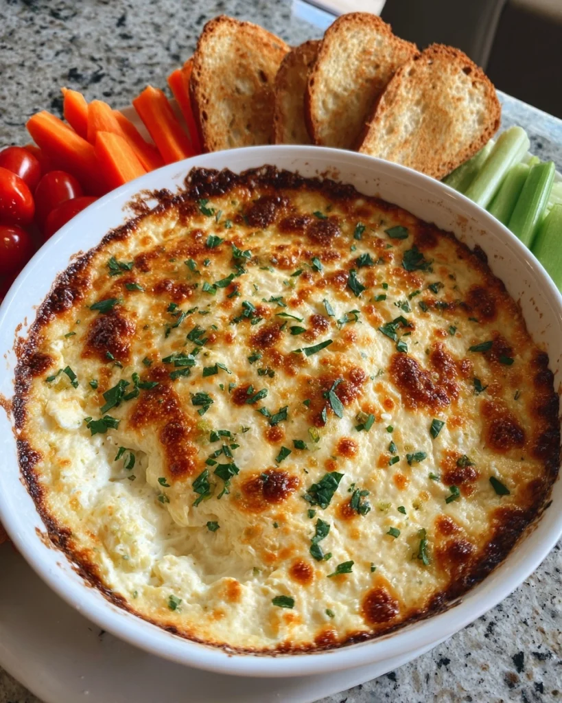Gebakken ricotta dip uit de oven voor je feestje!