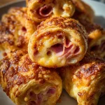 Ham-kaasrolls (bladerdeeg)