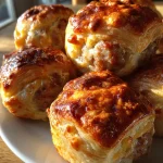 Kleine saucijzenbroodjes met kaas