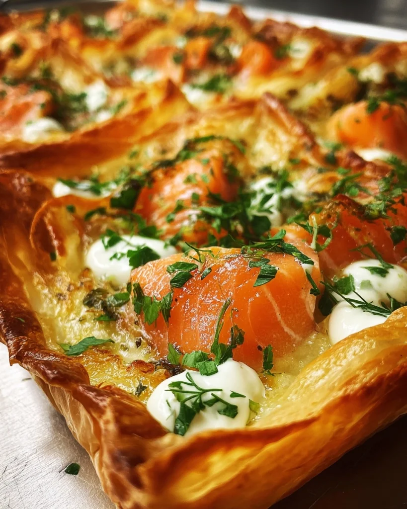 Knapperige filodeeg pizza met zalm: Ontdek het geheim!
