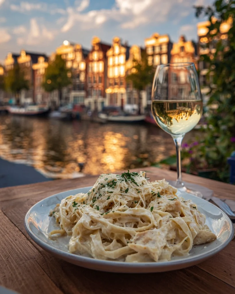 Knapperige kip fettuccine Alfredo die je niet wilt missen!