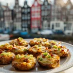 Loaded potato skins met cheddar en spekjes
