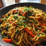 Pittige Thaise Noedels met Groenten