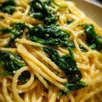 Romige Spinazie Pasta met Knoflooksaus