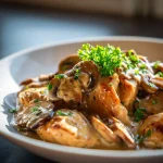Romige Stroganoff met Kip en Champignons