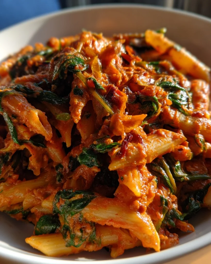 Romige Tomatenpasta met Spinazie: Probeer dit heerlijke recept!