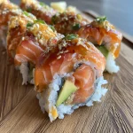 Spicy zalm sushi