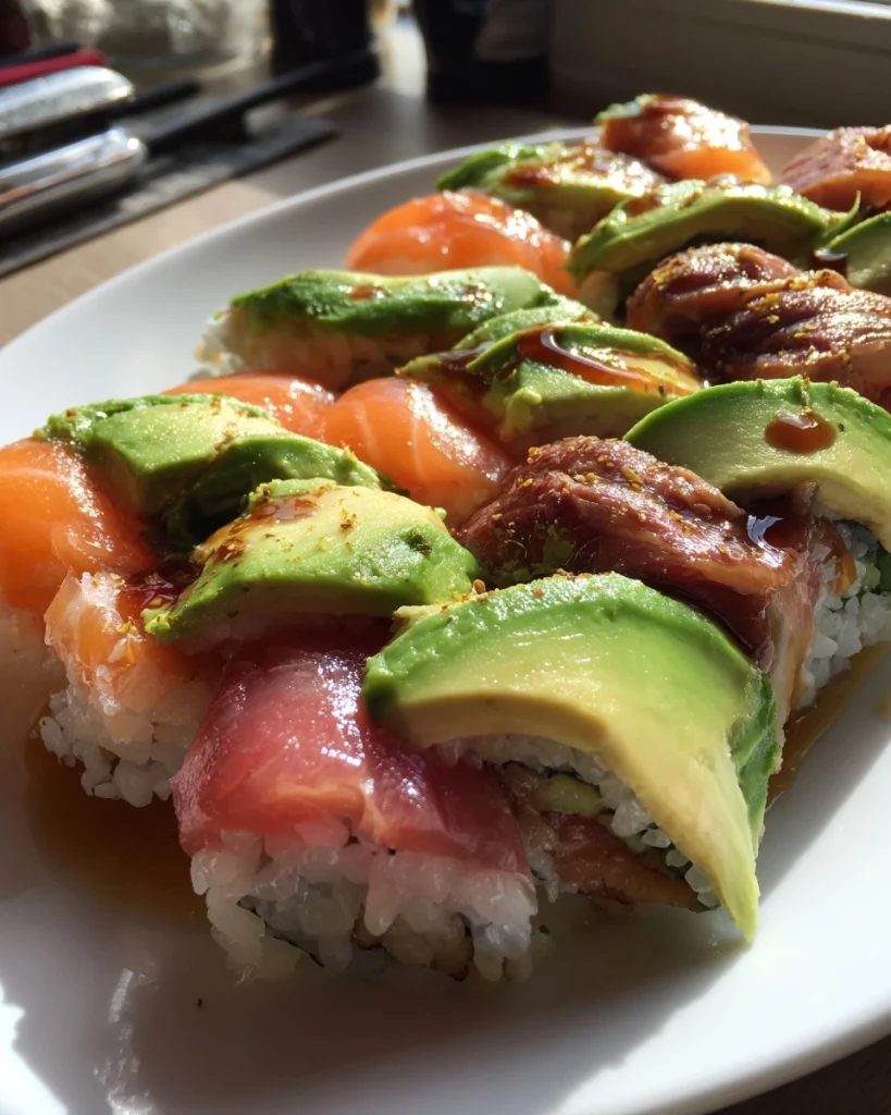 Sushi met avocado, zalm en ossenhaas: Ontdek deze heerlijke combinatie!
