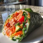 Sushi wrap met zalm & groenten
