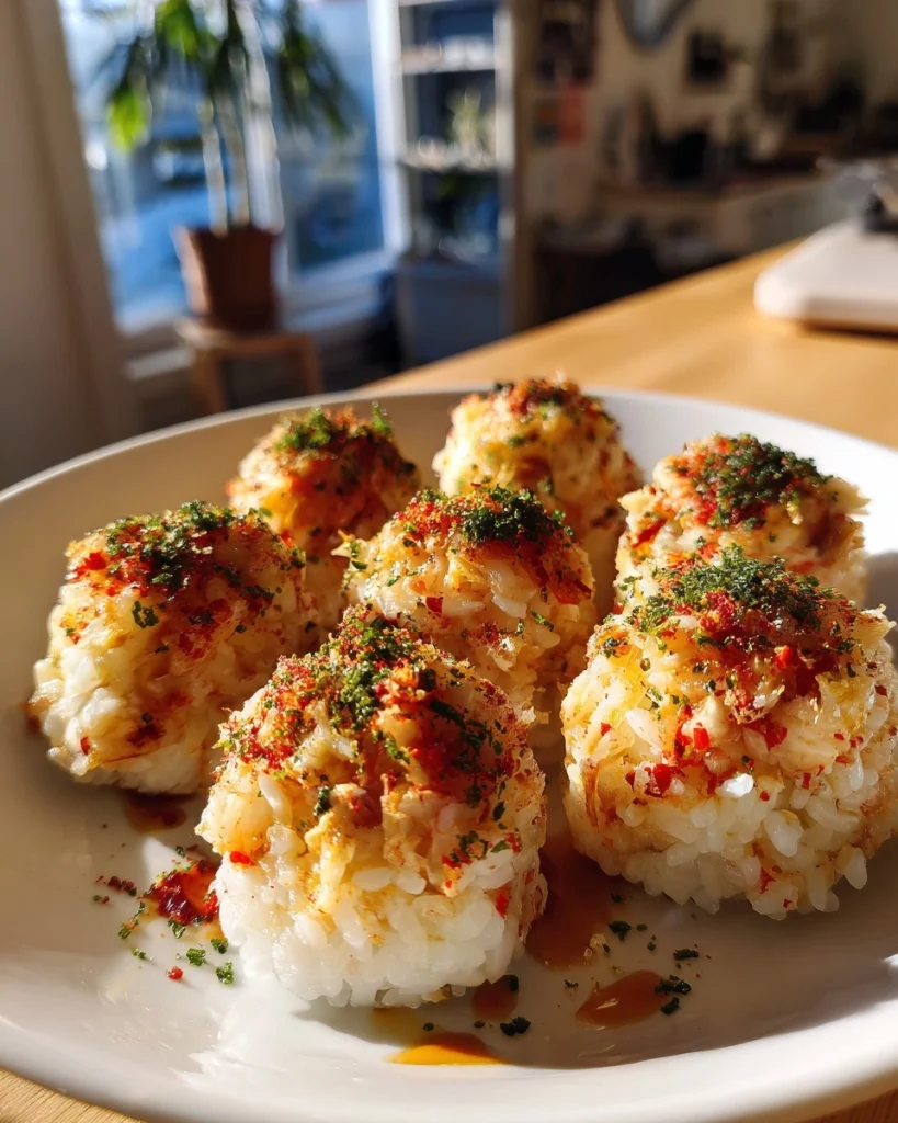 Sushiballetjes met krab & furikake zijn onweerstaanbaar!