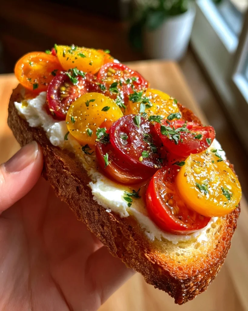 Tomaten burrata toast: A Delicious Italian Delight!