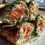 Wraprolletjes met zalm & kruidenroomkaas