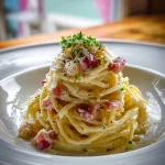 Klassieker met een Twist: Geheime Ingrediënt maakt deze Spaghetti Carbonara Onweerstaanbaar.