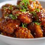 Pittig & Verslavend: Koreaanse Fried Chicken Bites met een Kleverige Saus.