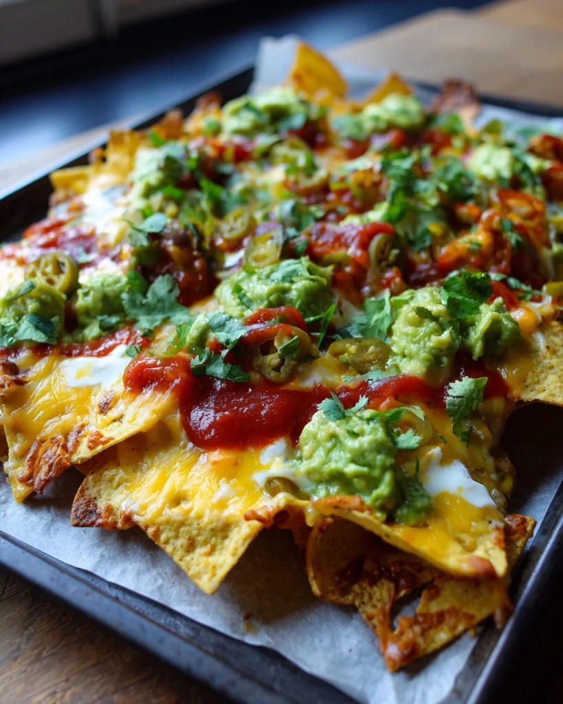 Ultieme Guilty Pleasure: Geniet van Loaded Nacho’s uit de Oven met Drie Soorten Kaas!