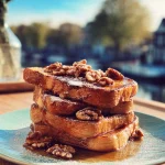 Zoete Zonde: Franse Toast (Pain Perdu) met Karamel en Pecannoten.