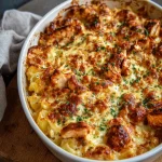 BBQ-kip ovenschotel met aardappel en cheddar