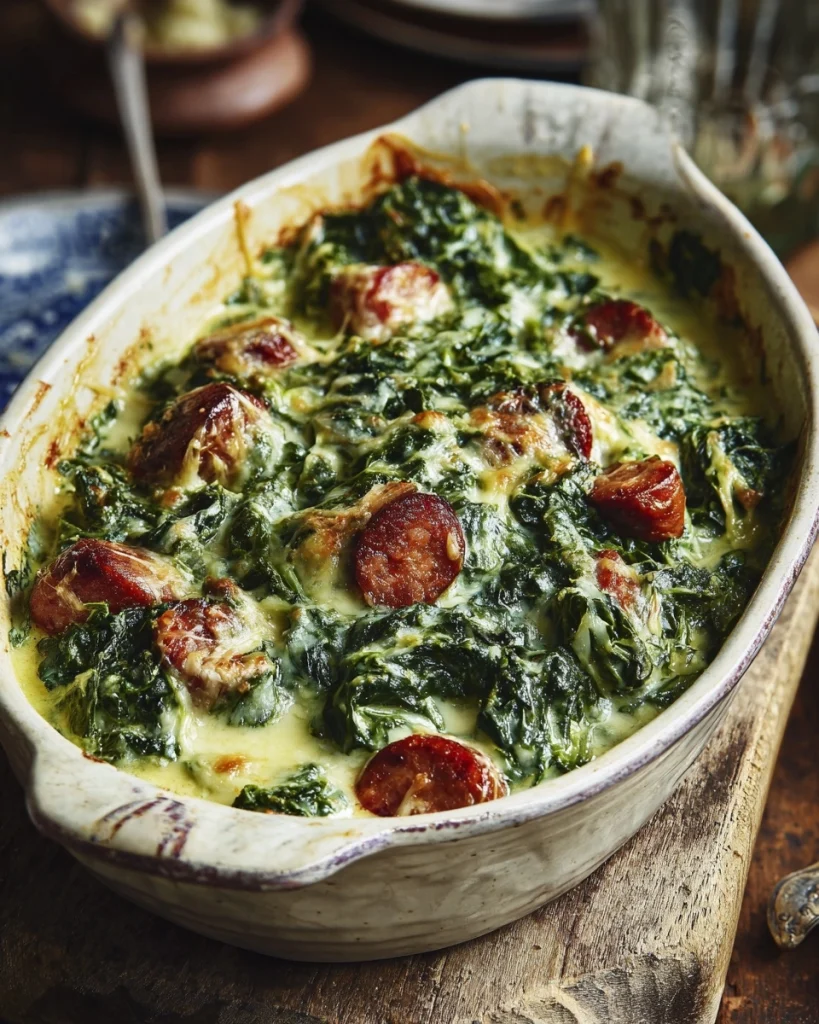 Boerenkool ovenschotel met rookworst en smeuïge kaassaus is een heerlijk comfortfood!