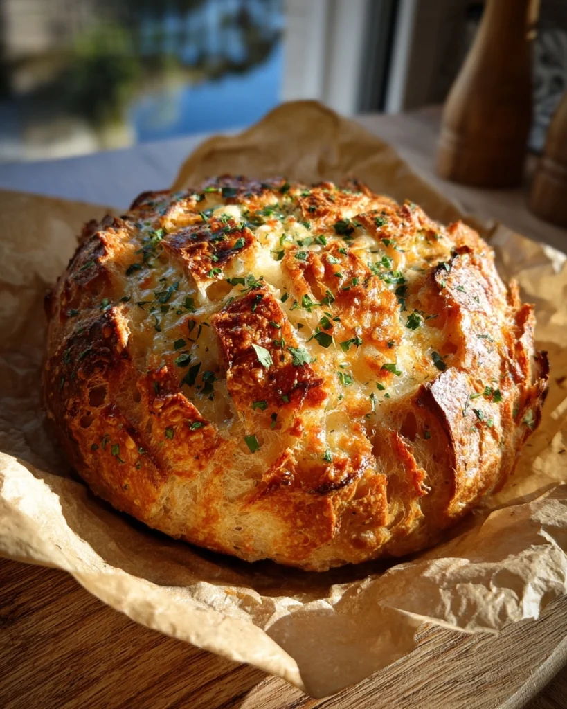 Borrelbrood met knoflookboter en gesmolten kaas uit de oven: Een onweerstaanbare traktatie!