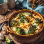 Broccoli ovenschotel met brie en spekjes