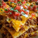 Crunchy Taco-ovenschotel met Gehakt, Kaas & Salsa — kruidig, cheesy en gezinsfavoriet