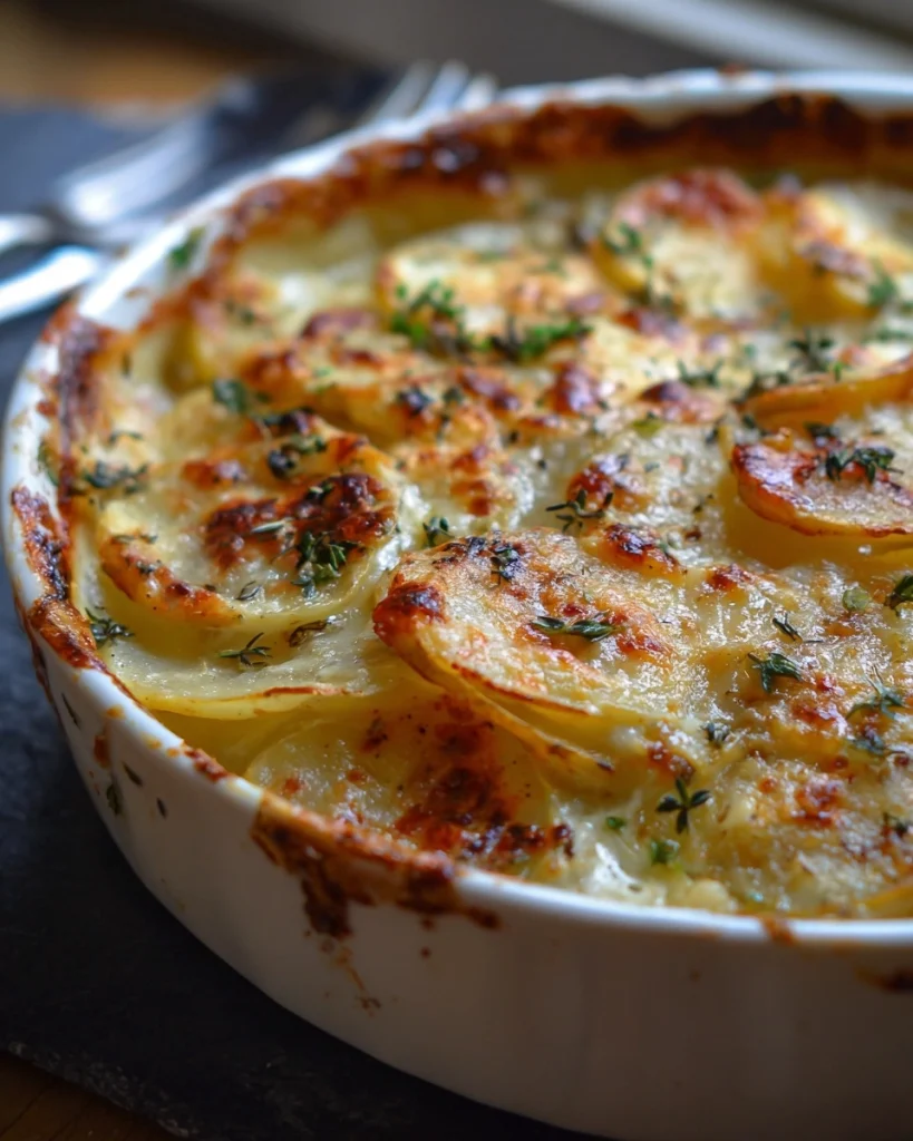 Franse aardappel ovenschotel met spek en gesmolten camembert: Ontdek dit heerlijke recept!