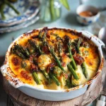 Gegratineerde spruitjes met spekjes en kaas uit de oven