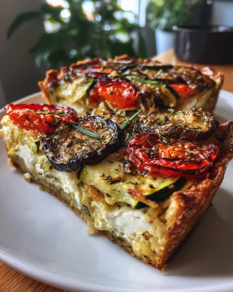 Groentetaart (tian) met aubergine, courgette en geitenkaas ontdekken!