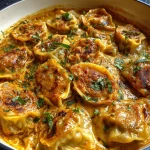 Gyoza Curry Ovenschotel met kokosmelk — romig, kruidig en verslavend lekker