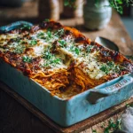 Herfstige pompoenlasagne met salie en romige kaassaus