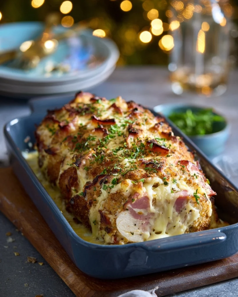 Krokante cordon bleu ovenschotel met ham en kaas verrast je!