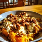 Kruidige Pompoen Ovenschotel met Geitenkaas & Walnoot — herfstig, vol & verwarmend