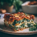 Lasagne met spinazie, ricotta en mozzarella