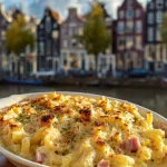 Macaroni met ham en kaas uit de oven