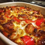 Ovenschotel met Kip, Ui en Zoete Paprika