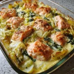 Ovenschotel met Zalm, Prei en Romige Mosterdsaus