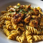 Pasta met kip en roomsaus uit de oven