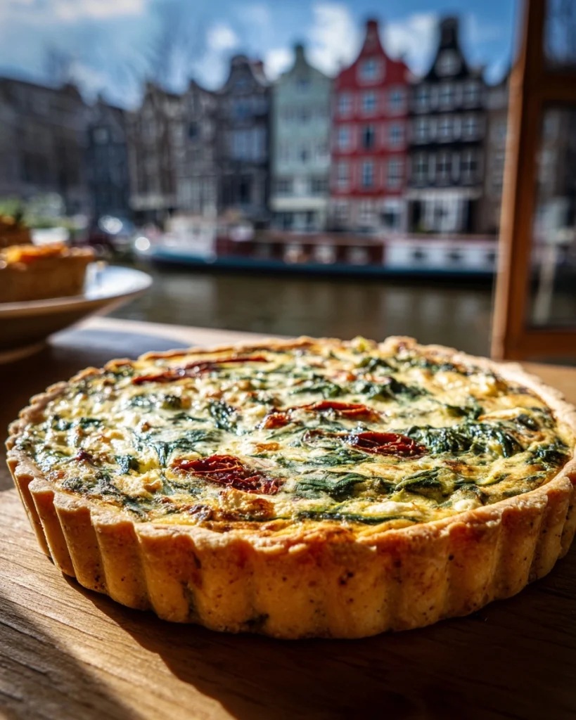 Quiche met spinazie, zongedroogde tomaat en geitenkaas: Probeer dit heerlijke recept!