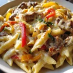 Shoarma pasta ovenschotel