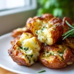 Smashed potatoes met knoflook