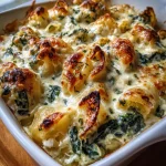 Spinazie–feta pasta-ovenschotel