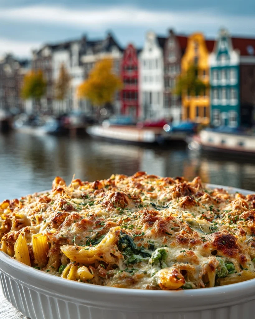 Tonijn-pasta ovenschotel met doperwtjes en kaas: ontdek de perfecte maaltijd!