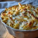 Ultieme vier kazen ovenschotel met pasta en knoflook